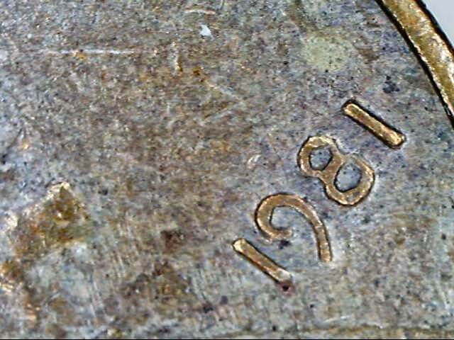 microscope magnified penny