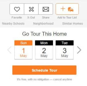 How to schedule a tour with Redfin